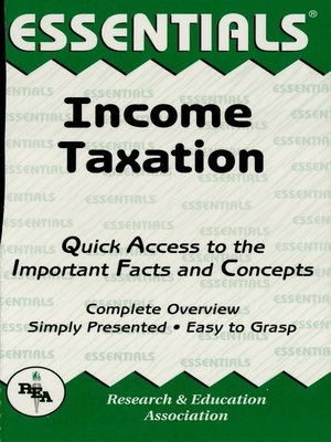 cover image of Income Taxation Essentials